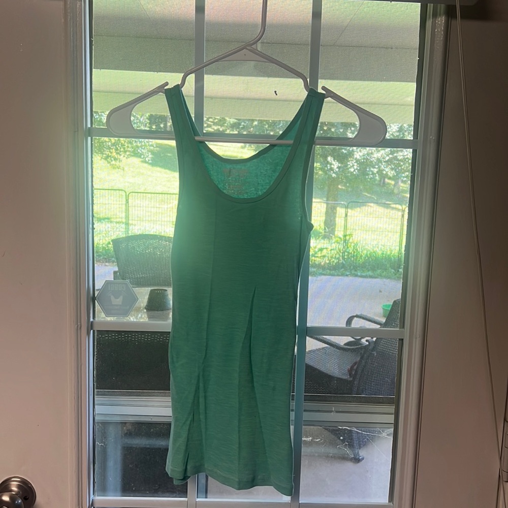 Mint green racer back tank top size XS